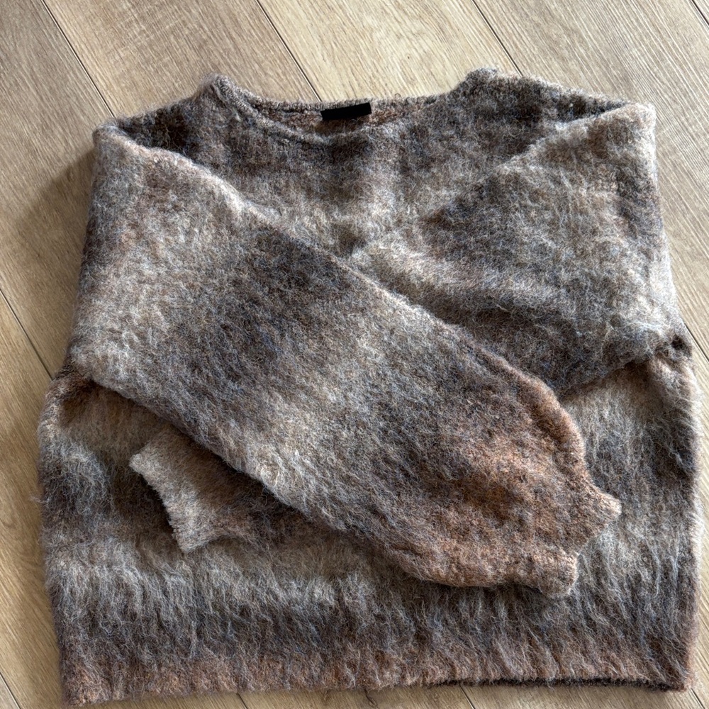 Vici Fuzzy Brown Sweater